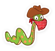 cartoon snake